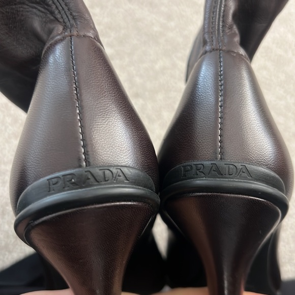 Prada Calzature Donna Leather Ankle Boot - Picture 5 of 9